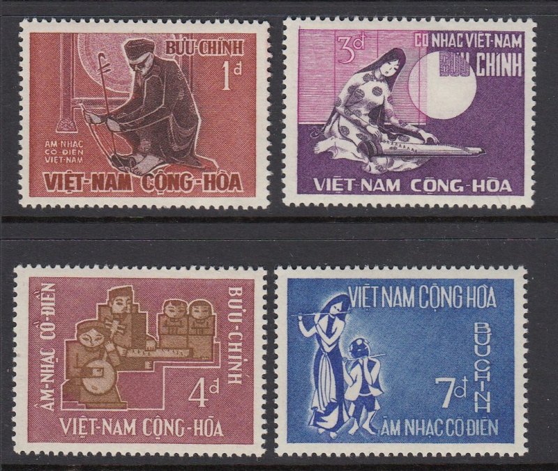 Vietnam 287-90 Musical Instruments mnh