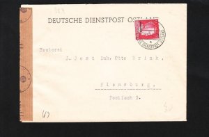 Germany WWII Königsberg Censor Scarce H/S H Dressler Dienstpost Ostland Riga Z16