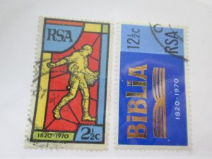 South Africa #361-2 used set  2023 SCV = $2.00