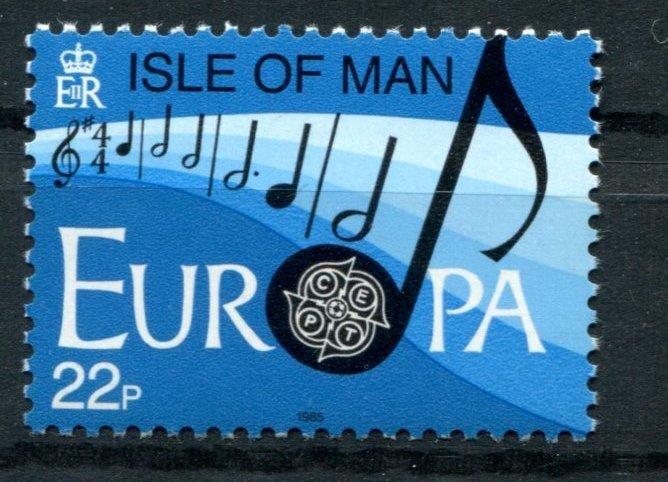Isle of Man Sc#283a MNH, 22p bl & multi, Europa (C.E.P.T.) 1985 - European Ye...