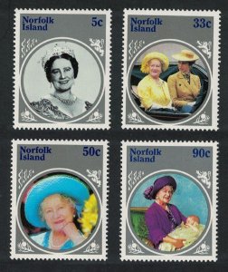 Norfolk Life and Times of Queen Mother 4v 1985 MH SG#364-367