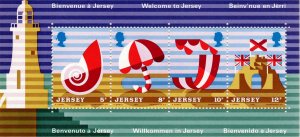 Jersey 1975 Sc 127a Mini-sheet MNH OG Lighthouse Umbrella Shell S/S Perf