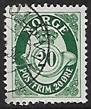 Norway # 326 - Posthorn - used......{Kbl12}