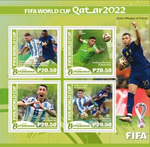 Stamps.Soccer Qatar 2022 Lionel Messi 2023 year, 1+1 sheets  perforated  NEW