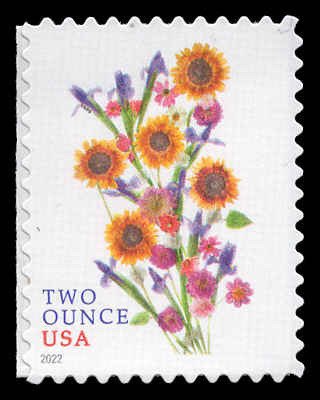 USA 5682 Mint (NH) Sunflower Bouquet (2 Ounces $1.01)