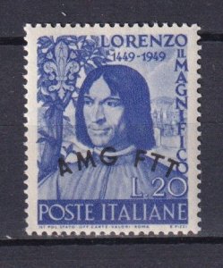 1949 - ITALY - TRIESTE Zone A - Sc#50 - MNH**