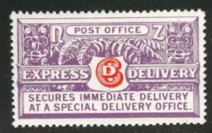 New Zealand Scott E1 MH* 1926 special delivery stamp CV$60