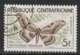 1960 Central African Rep - Sc 8 - used VF - 1 single - Butterflies