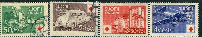 Finland; 1944: Sc. # B60-B63: Used & MNH Cpl. Set