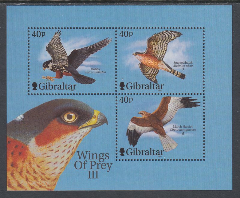 Gibraltar 889d Birds Souvenir Sheet MNH VF