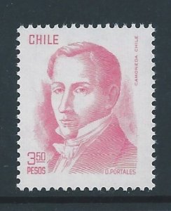 Chile #483B NH 3.50p Diego Portales Defin.