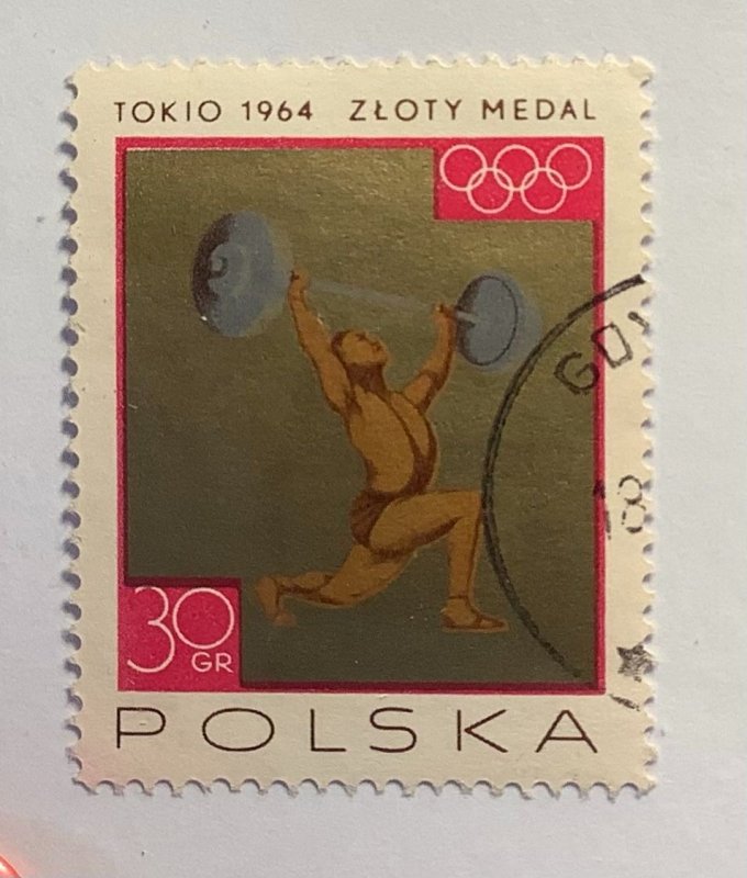 Poland 1965 Scott 1355 used - 20gr, Polish Medals in the Olympic Games in Tokyo