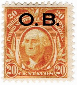 (I.B) Philippines Postal : Official Business 20c