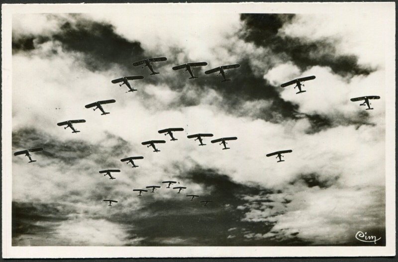 French Aviation Aircrafts Flight Military Air Force Photo Postal Card