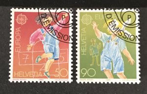 Switzerland 1989 #834-35, Used, CV $1.75