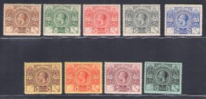 1921 Bermuda, Stanley Gibbons n. 68/76 - MH*