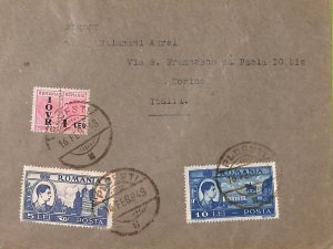 ac6487 - ROMANIA - Postal History - COVER to ITALY 1948-