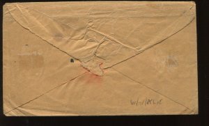 7-8A-7 Franklin Type II-IIIa-II Strip of 3 Stamps On Cover w/Doporto Cert LV5481