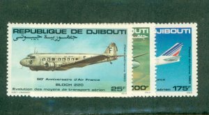 DJIBOUTI C177-174 MNH CV $5.75 BIN $3.00