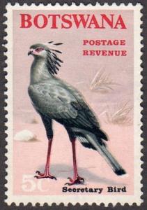 Botswana 23 - Used - 5c Secretary Bird (1967) (cv $ 0.40)