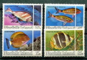 Norfolk Isl. 339-42 MNH 1984 Reef Fish