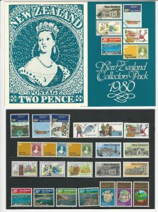 New Zealand Postage Stamp, 1980, 1981, 1982, 1983,  1984 Mint Year Set, JFZ 