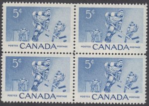 Canada - #359 Hockey Block of Four - MNH