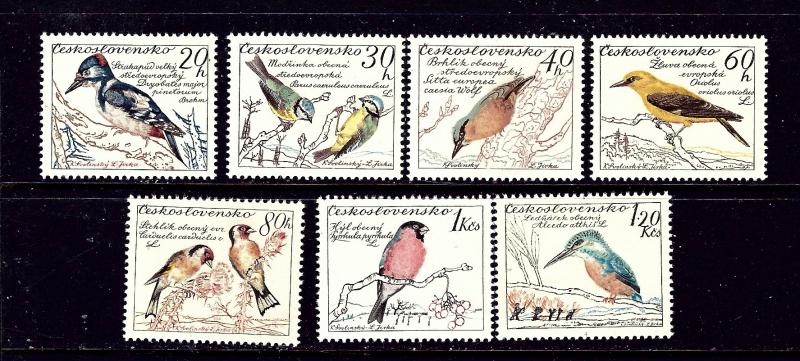 Czechoslovakia 942-48 MH 1959 Birds