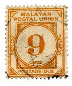 Malaya, Scott #J17, Used