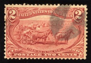 US Scott 286 Used 2c copper red Farming in the West Lot M1099x bhmstamps