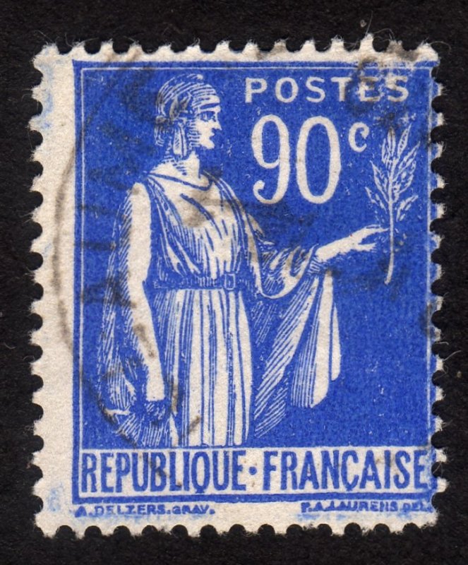 1938, France, 90c, Used, Sc 276