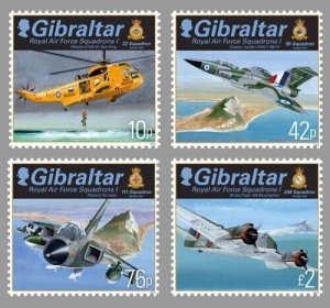 Gibraltar 2012 - Royal Air Force Squadrons - Set of 4 stamps - MNH