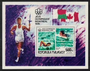 Malagasy Rep. Swimming Olympic Games Montreal MS 1976 CTO SG#MS343