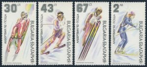 Bulgaria 1991 MNH Stamps Scott 3629-3632 Sport Olympic Games Skiing
