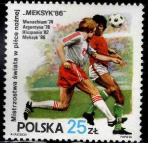 Poland Scott 2728 MNH** Soccer stamp