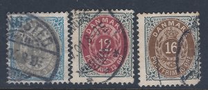 DENMARK #41,46,47 USED  SCV $15.75 STARTS @ A LOW LOW PRICE!!!!