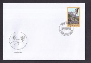 Liechtenstein   #1268  FDC  2003  white storks and nest