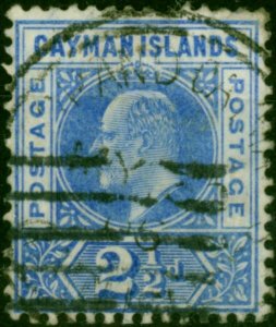 Cayman Islands 1905 2 1/2d Bright Blue SG10 Fine Used (2)