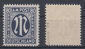 Germany 1945 Sc#3N19 Mi#34 aA mnh signed BPP (AB1279)