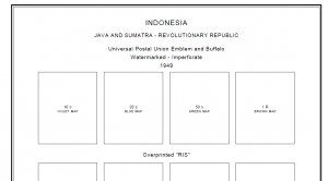 INDONESIA STAMP ALBUM PAGES 1945-2011 1945-2011 (533 PDF digital pages)