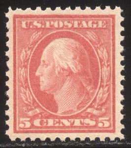 U.S. #505 CHOICE Mint XF/SUP NH w/ Cert - 5c Rose ERROR