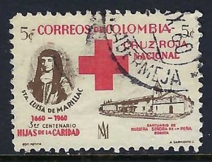 Colombia RA57 VFU RED CROSS Z7437