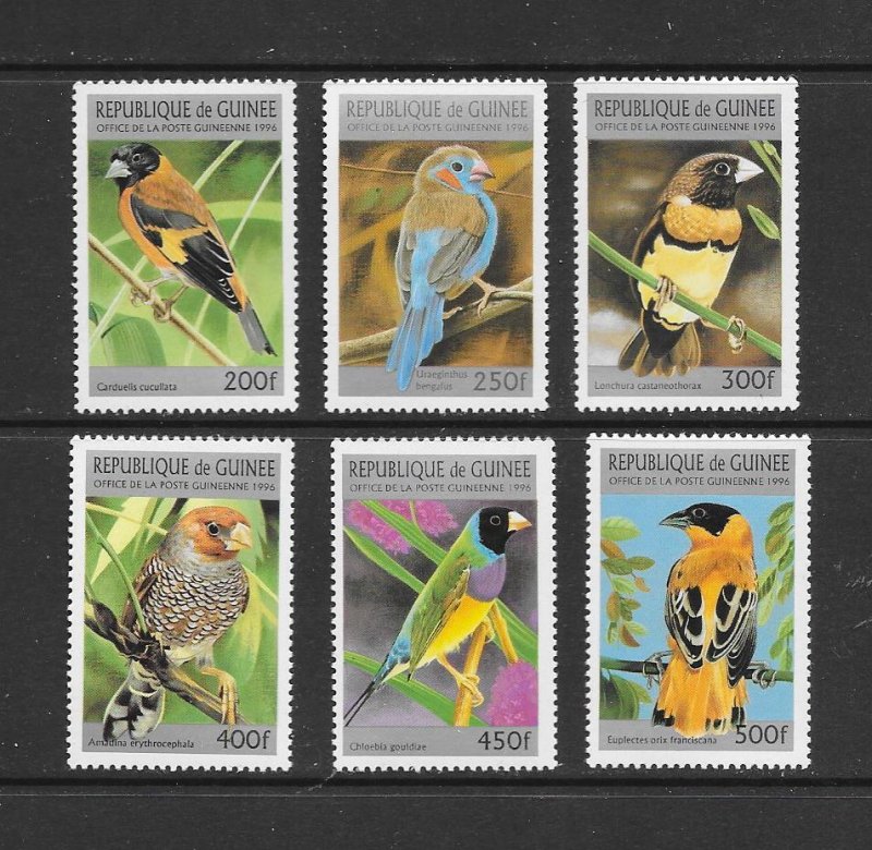 BIRDS - GUINEA #1368-73   MNH