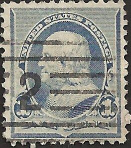 # 219 DULL BLUE USED BEN FRANKLIN SCV-0.75