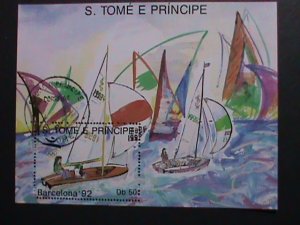 ​ ST.THOMAS 1992 SC#1050L OLYMPIC GAMES-BARCELONA'92 - S/S FANCY CANCEL VF