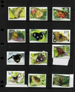 Wholesale Lot Butterflies. Tonga-Niuafo'ou #275-286 Perfed. Cat.54.20