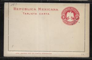 Mexico Postal Stationery Lettercard H&G 17 MUESTRA Specimen Overprint