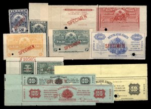 Haiti, Specimen Revenue Stamps