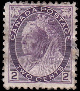 Canada Scott 76 Queen Victoria Used