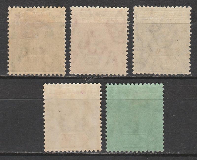 LEEWARD ISLANDS 1912 KGV RANGE TO 1/- WMK MULTI CROWN CA 